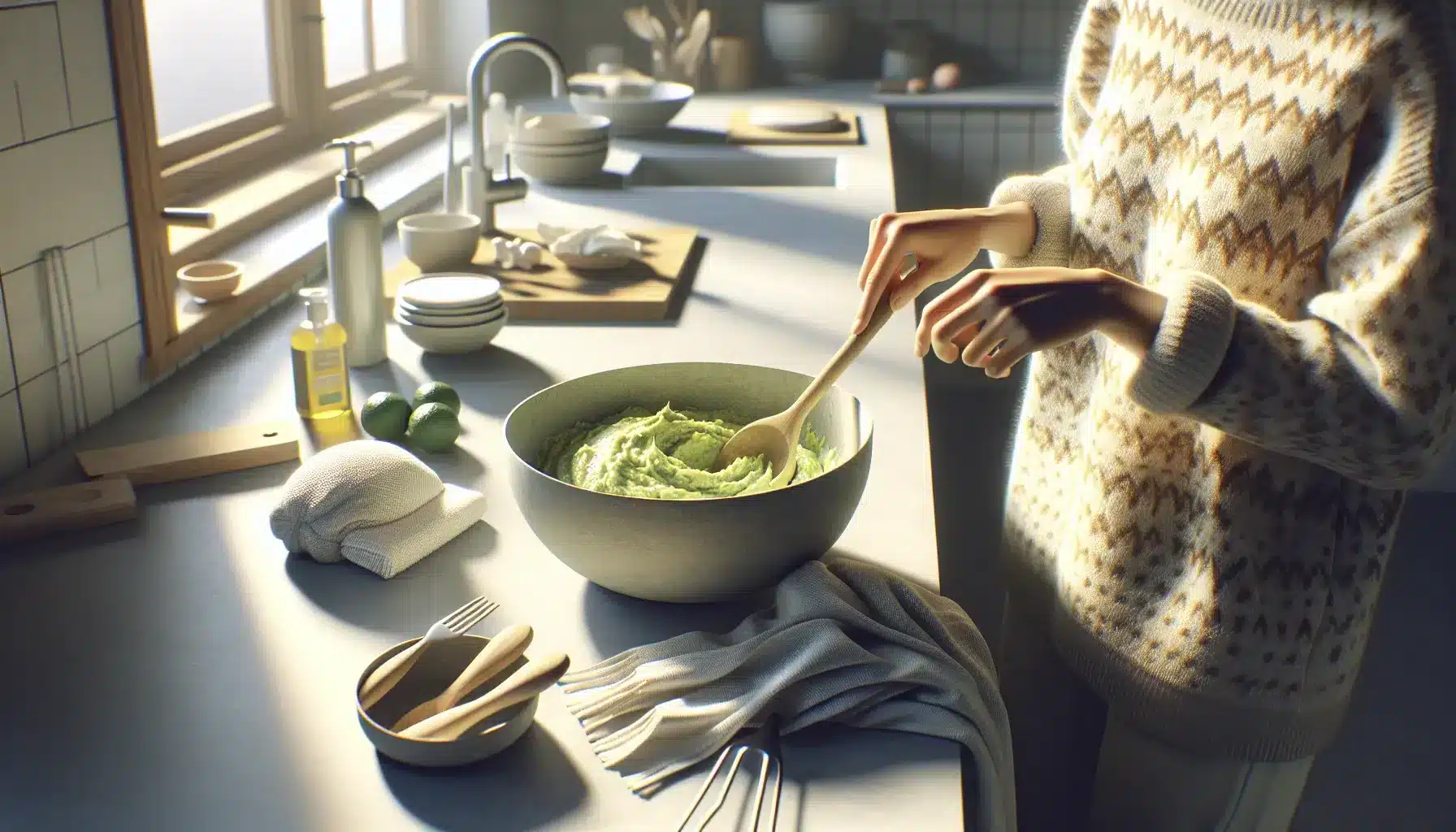 Enkel hjemmelaget hårkur med avokado – naturlig pleie for tørt og livløst hår – illustrasjon 1