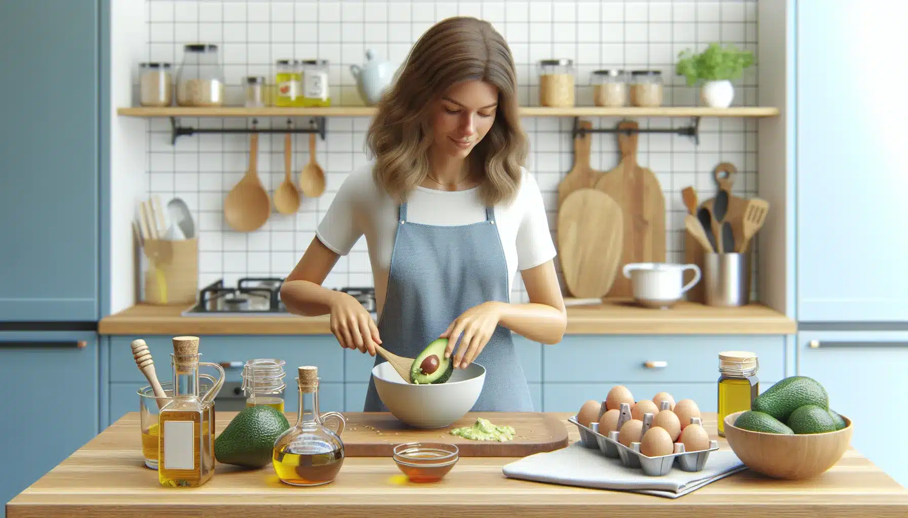 Enkel hjemmelaget hårkur med avokado – naturlig pleie for tørt og livløst hår 2 Enkel hjemmelaget hårkur med avokado – naturlig pleie for tørt og livløst hår – illustrasjon 2